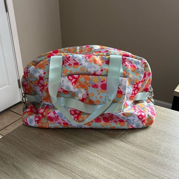 NWOT … OPALINE “Floral” Weekender / Duffle Bag - Picture 4 of 6